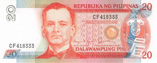 Philippinen 20 Piso 1985 p170b